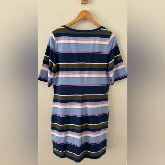 Tommy Bahama Shoreside Stripe T-shirt Dress NWOT Size L - Picture 4 of 9